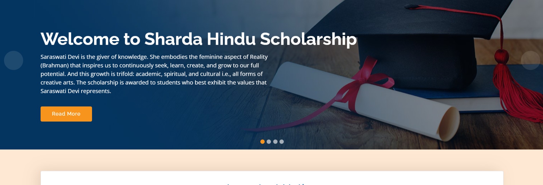 Sharada Hindu Scholarship’s Awards