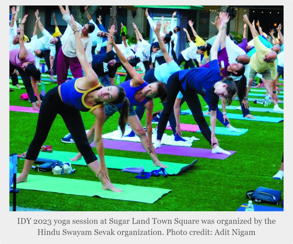International Day of Yoga 2023: Enthusiastic Celebrations throughout Houston